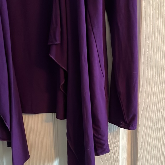 Purple lightweight open cardigan.  Like new - Picture 2 of 3